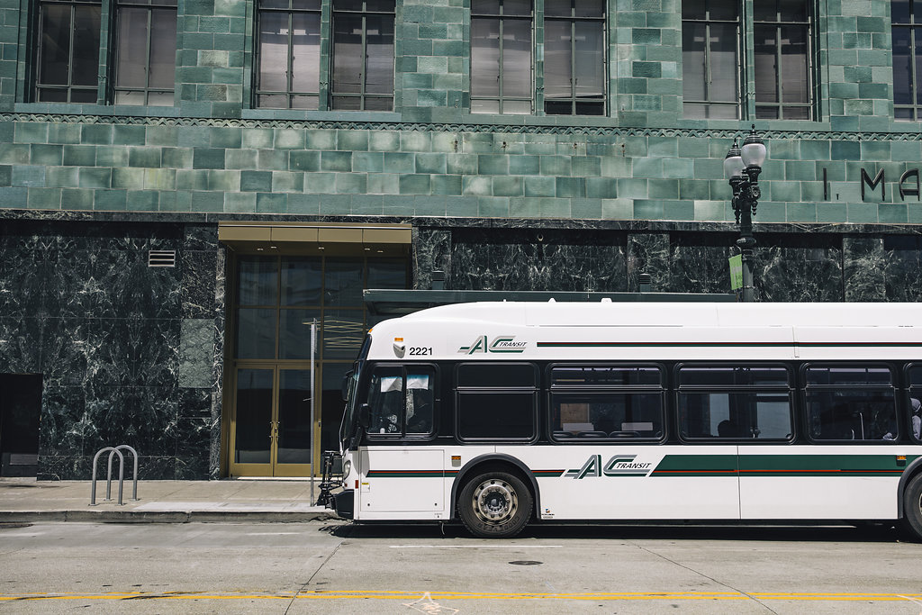 AC Bus stop in neighborhood | ZO Oakland Apartments